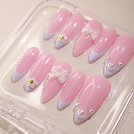 French Tip in Blue